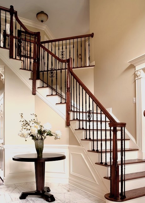 Dramatic Entry Way With Staircase